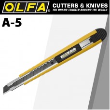 OLFA ONE WAY LOCK CUTTER WITH BLACK BLADE SNAP OFF KNIFE